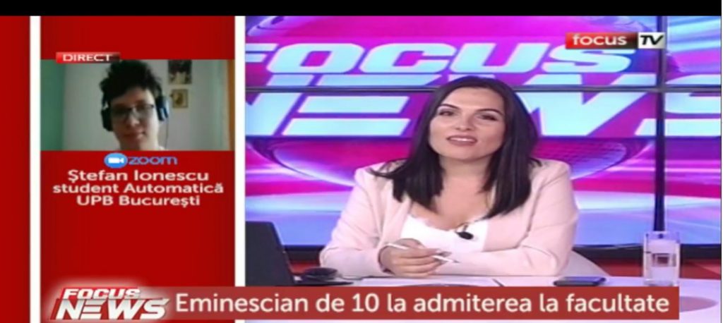 Secretul performanței atinsă de Ștefan Ionescu, buzoianul admis cu 10 la Facultatea de Automatică din cadrul Politehnicii București: ”Mi-a plăcut să fiu pe modul știu să fac”