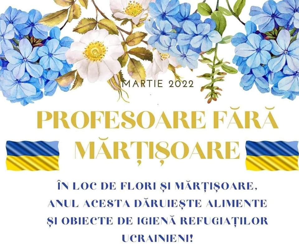 “Profesoare fără mărțișoare!” Cadrele didactice, alături de refugiații din Ucraina