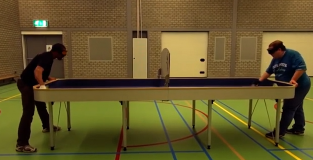 VIDEO: Încă un pas spre o viață normală. La Buzău, nevăzătorii vor putea juca tenis de masă