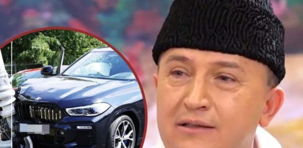 Din neatenție, Lupu Rednic a ajuns cu mașina în stâlp (foto)