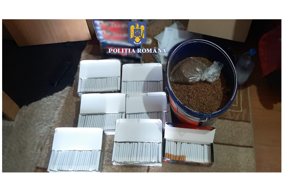 (FOTO & VIDEO) O afacere ilegală cu tutun i-a trimis după gratii. Doi buzoieni, reținuți de polițiști