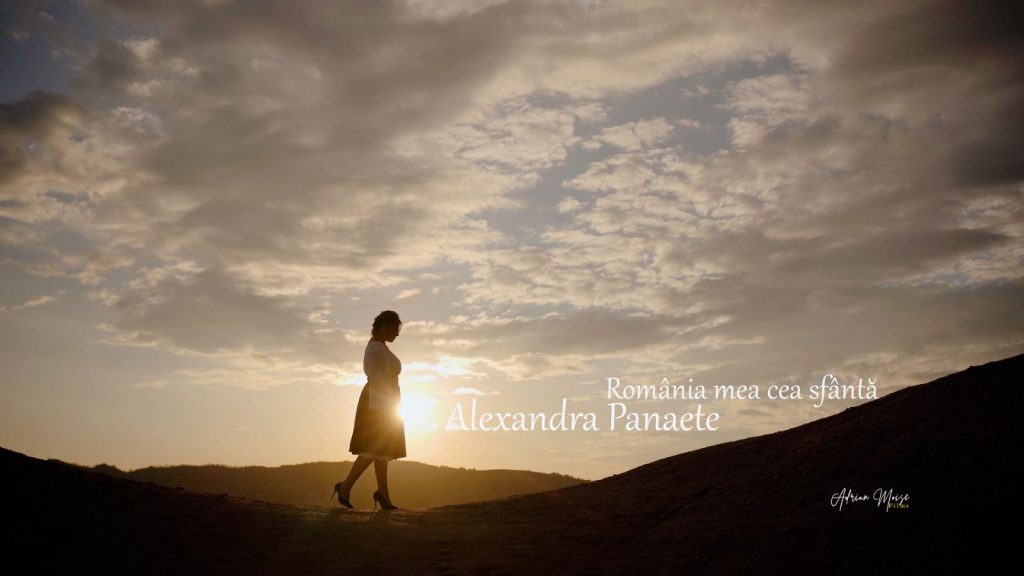 ”România mea cea sfântă”, darul unei artiste din Buzău pentru români, de ziua lor