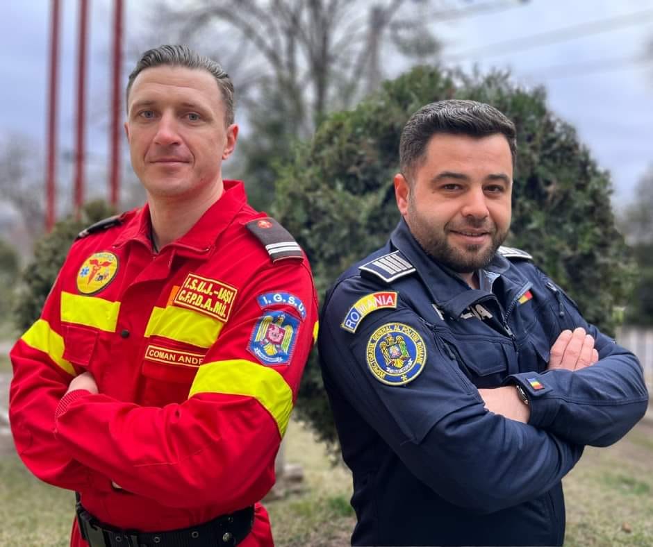 (VIDEO) Doi cumnați, salvatori de profesie, dar și în timpul liber. Cum au reușit să impresioneze pe toată lumea