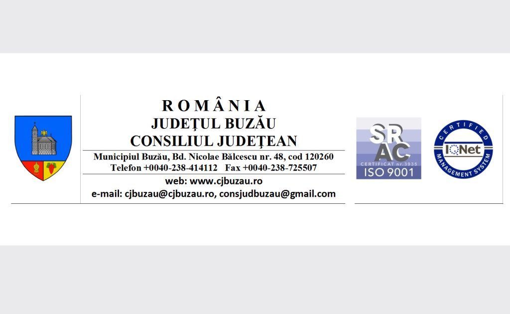 (P) CONSILIUL JUDEŢEAN BUZĂU Anunţ de participare