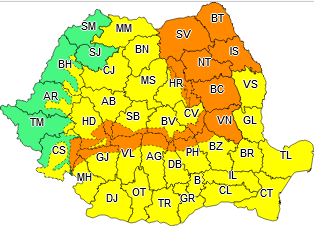 (FOTO&VIDEO) Frig, ploi și ninsori până la sfârșitul săptămânii. Avertizarea ANM vizează toată țara