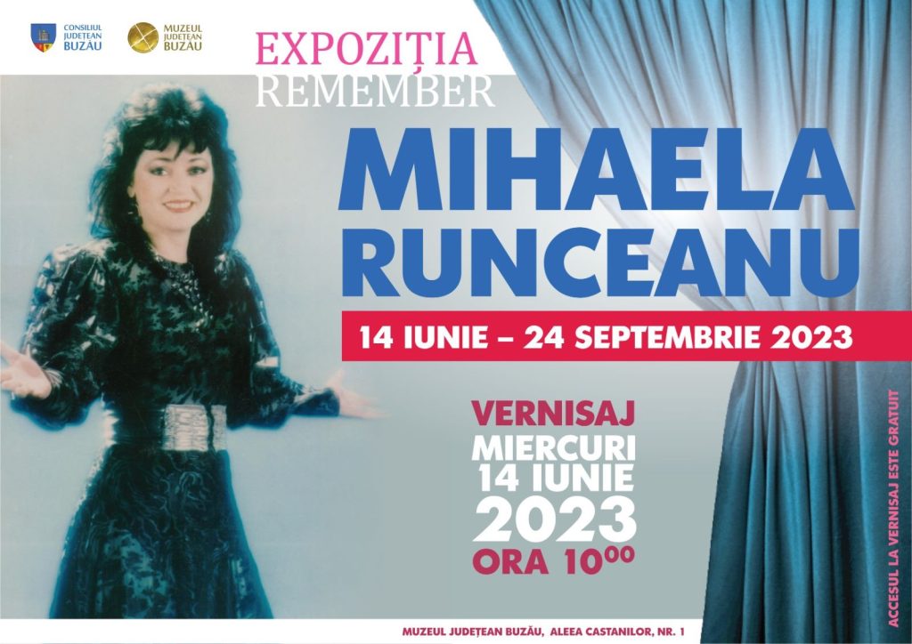 Expoziție unică în Buzău, locul natal al Mihaelei Runceanu. Obiecte personale ale artistei, într-un eveniment cultural la Muzeul Județean