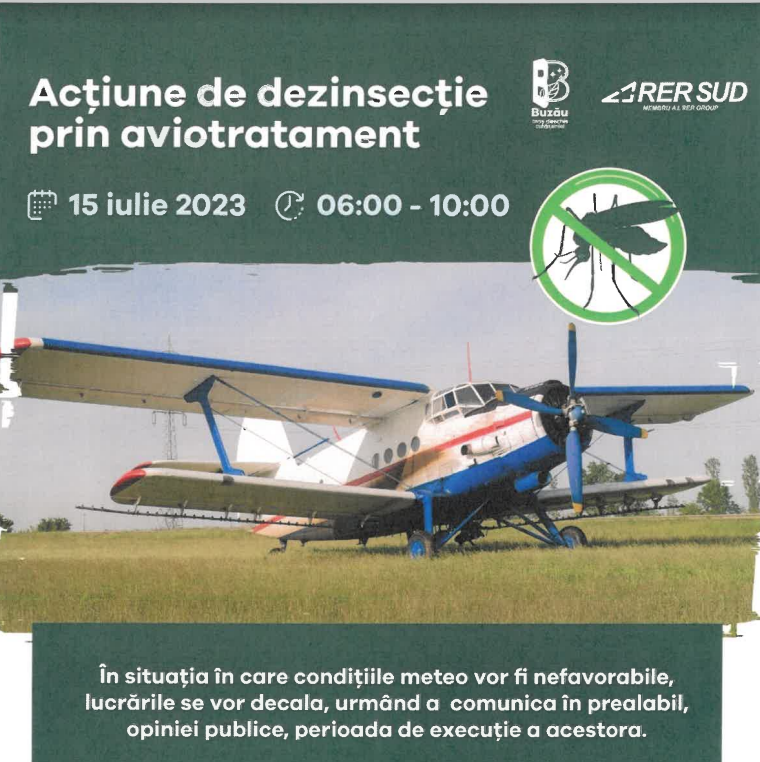 (P) COMUNICAT-  dezinsecție prin aviotratament