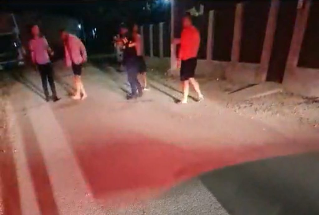 (VIDEO) S-a tras în plan vertical! Polițiștii au scos pistoalele ca să aplaneze un scandal izbucnit în miez de noapte