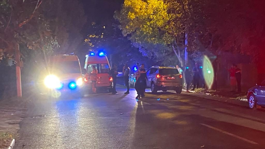 (FOTO) Pieton accidentat pe o strada din municipiul Buzău
