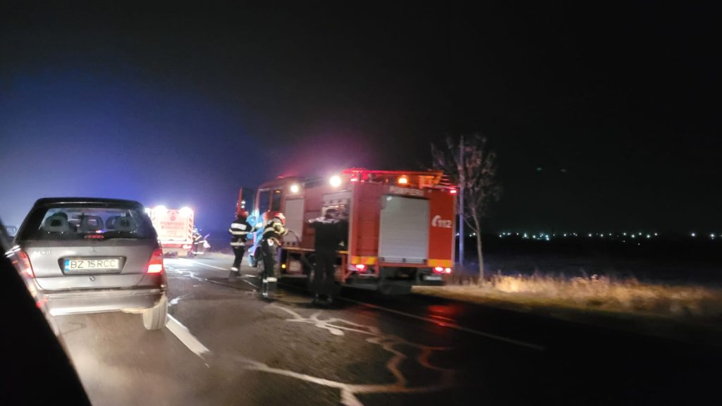 (FOTO&VIDEO) Accident grav la Costești, cozi de mașini pe kilometri întregi