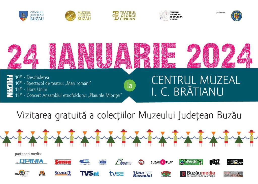 Pregătiri pentru Mica Unire. Buzoienii, așteptați să se prindă în Hora Unirii la Centrul Muzeal I. C. Brătianu