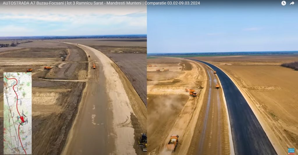 (VIDEO) Ce diferență! Avansul lucrărilor la autostrada Moldovei, vizibil de la o lună la alta
