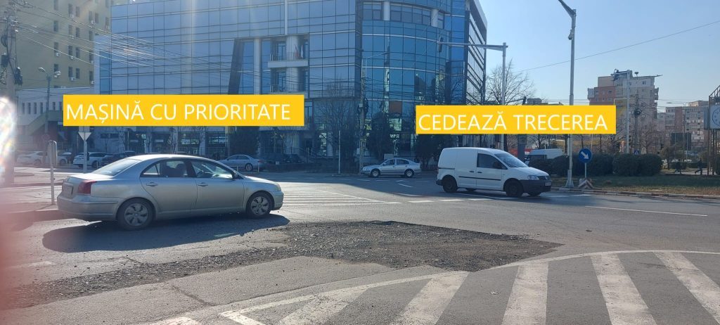 Nu e sens giratoriu! La Pomul Verde se respectă noile marcaje