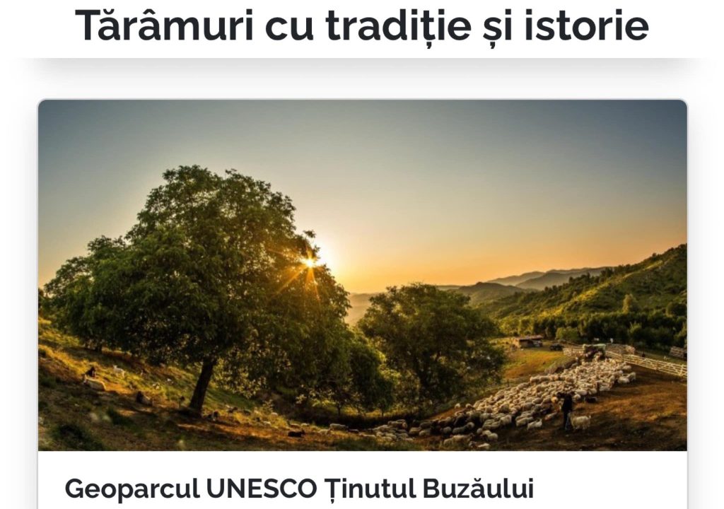 Geoparcul UNESCO “Ținutul Buzăului”, printre finalistele competiției Destinația Anului. Ce alte locații din județ s-au mai calificat