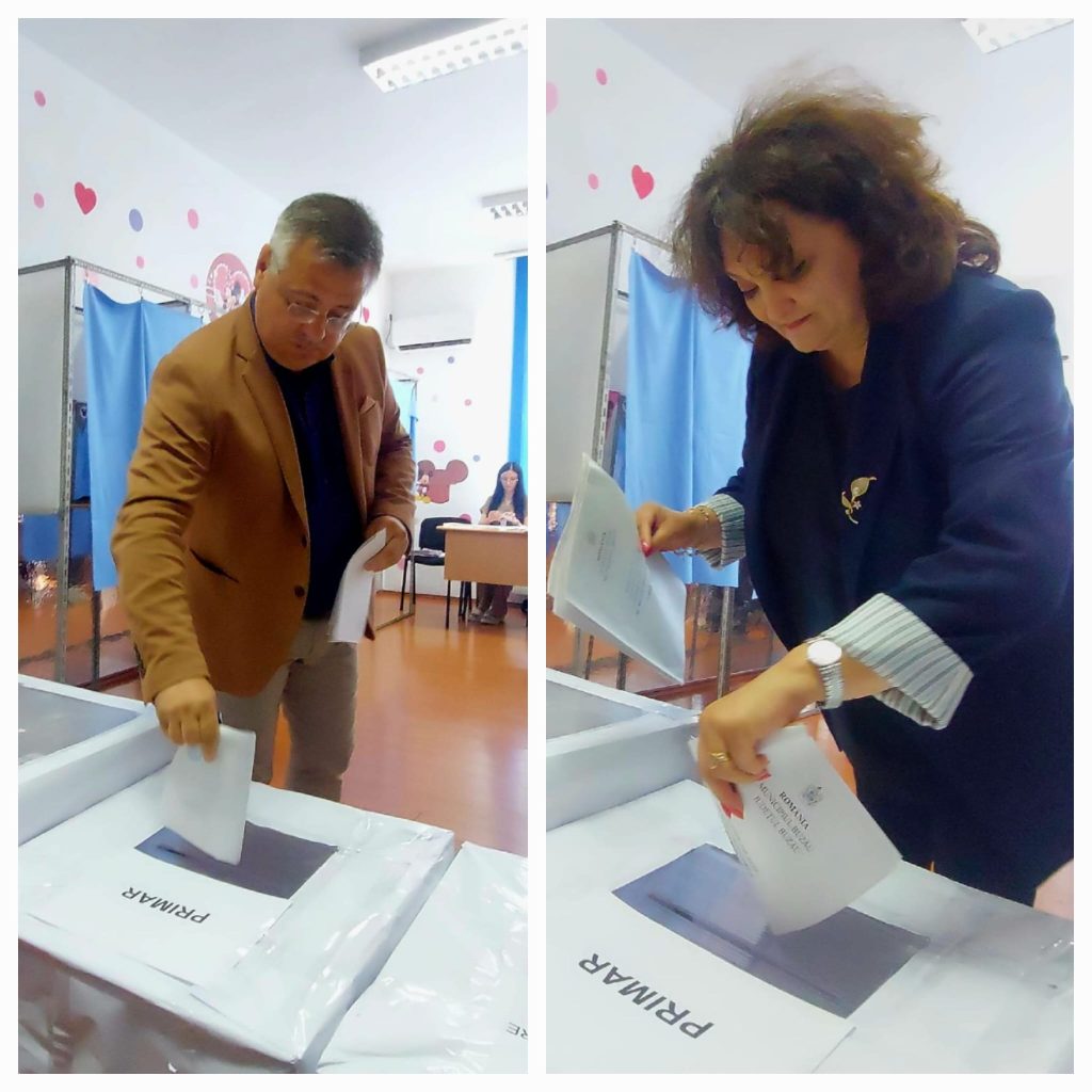 Carmen Ichim, candidata PNL la Primăria Buzău, însoțită la vot de colegi: ”Am votat pentru ca buzoienii să-și recapete încrederea în administrația publică locală”