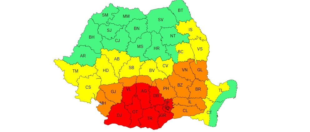 O duminică toridă, urmată de o noapte tropicală. Este cod portocaliu de arșiță