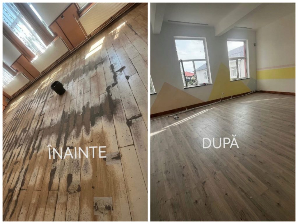(FOTO) Școală renovată într-un timp record! Nu de autorități, ci de voluntari