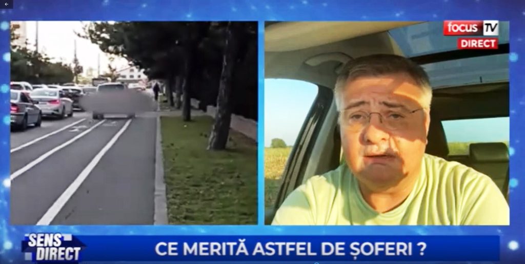 (video) Șoferul care a circulat pe pista de biciclete trebuia sancționat mai dur. Senatorul Pufu: ”Polițiștii să fie copoi!”