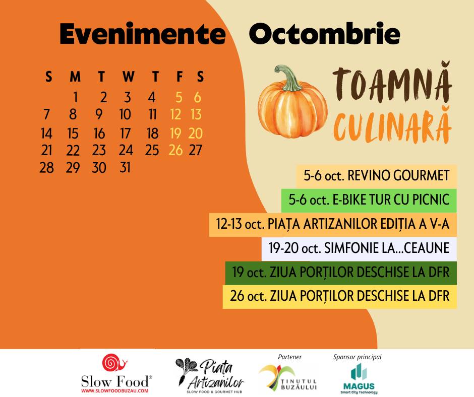 Oktoberfest la Haleș, tur e-bike sau weekend cu trufe! Când poți lua parte la „Toamnă Culinară Slow Food Buzău”