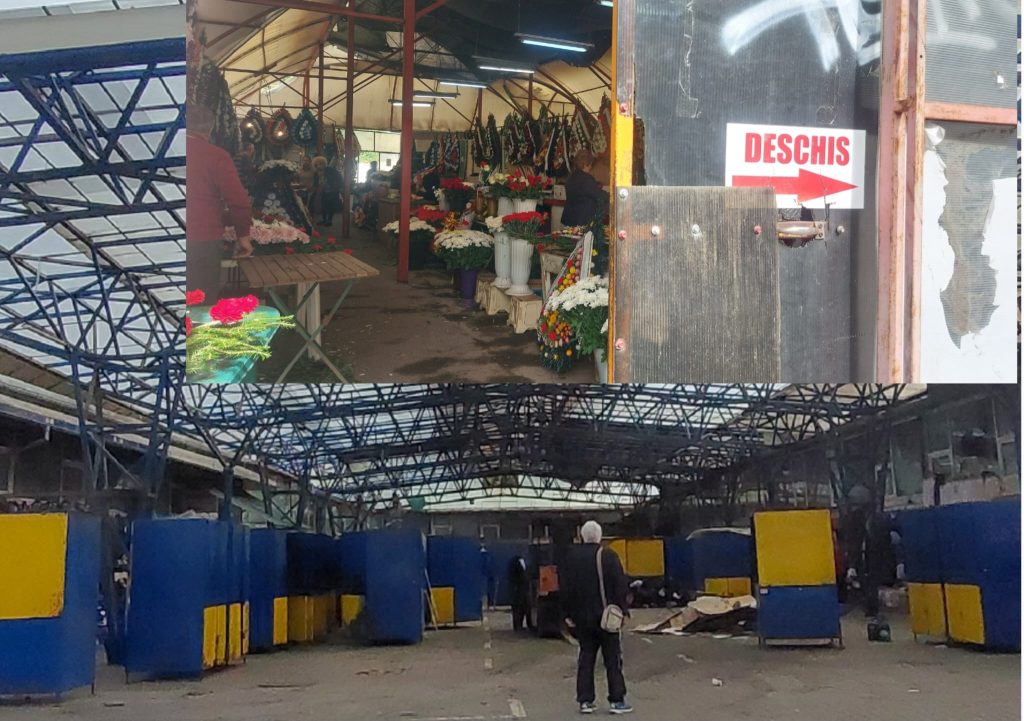 (Video) Piețe închise, clienți nemulțumiți. Ce demolări se mai fac în Piața Centrală