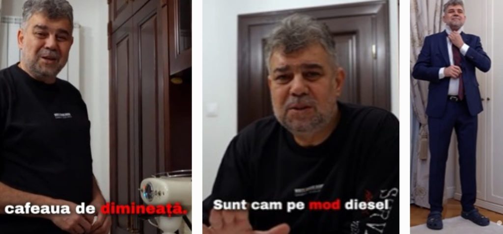 (Video) Cum își începe ziua premierul Marcel Ciolacu. A postat totul pe TikTok