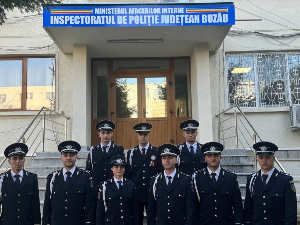 Poliția Buzău a primit întăriri. Agenți, încadrați înainte de Crăciun