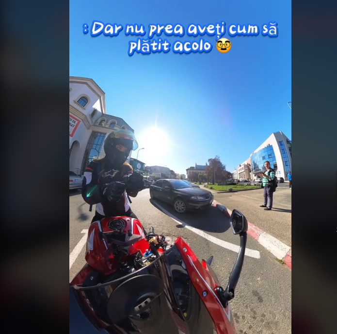 Filmarea din Buzău a unei motocicliste, viralizată instant! Discuția care i-a stârnit pe internauți