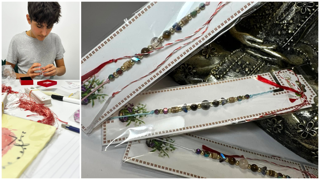 Povestea lui Ayan, micul antreprenor cu trotinetă, care livrează mărțișoare handmade la domiciliu!