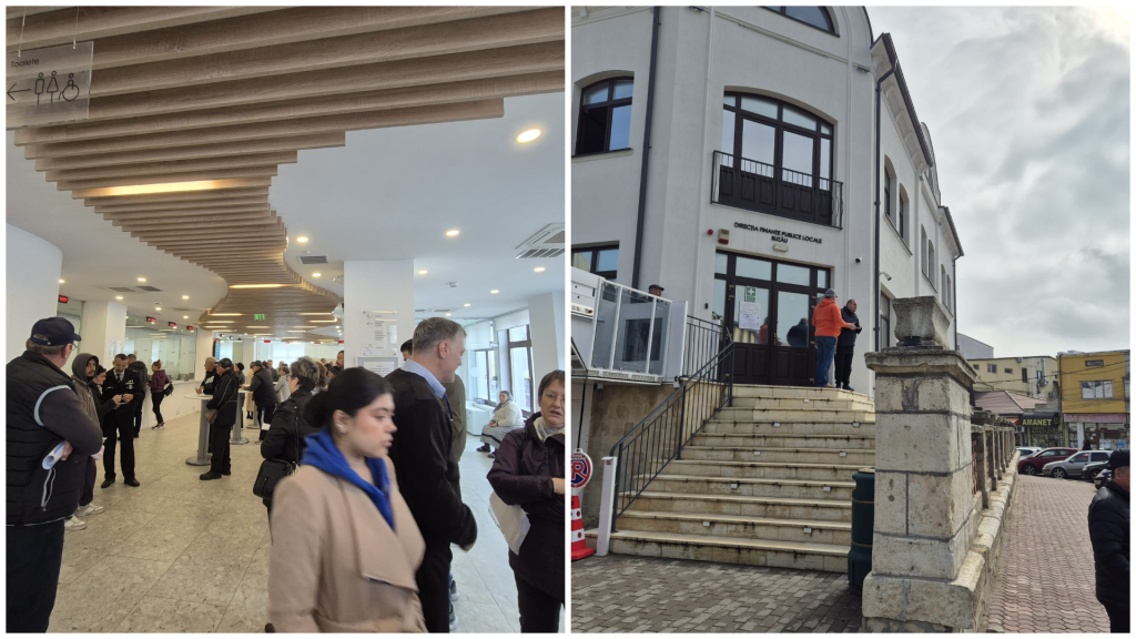 Aglomerație la Primărie: înghesuială la dat bani pentru reducerea de 10%