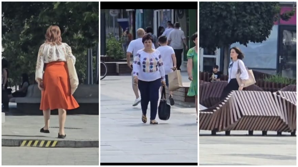 Buzoienii au sărbătorit Ziua Iei cu straie tradiționale pe stradă și la serviciu