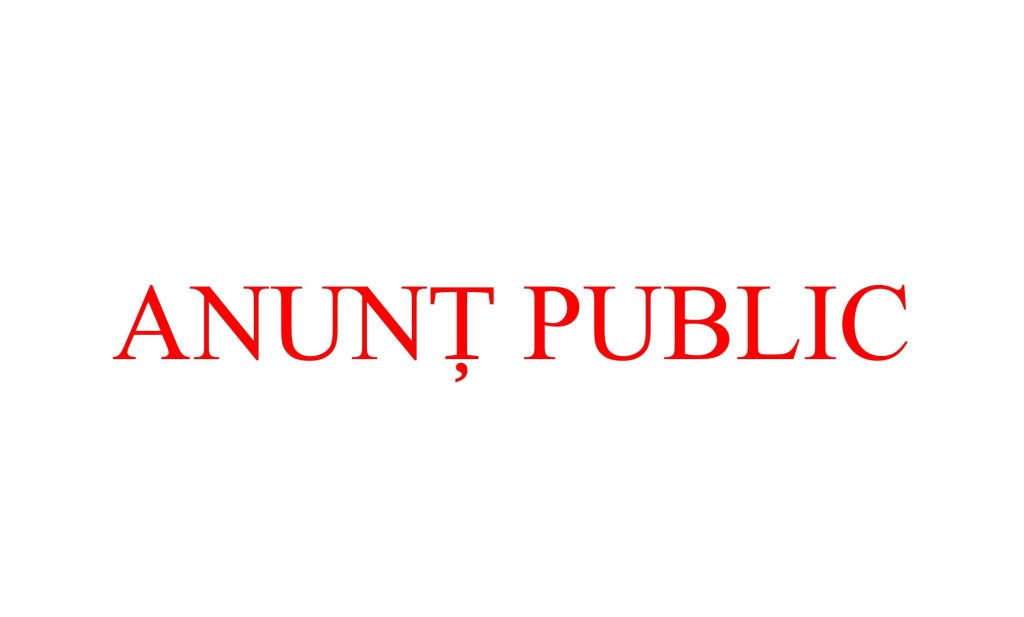 (P) ANUNȚ PUBLIC – SC DEDEIA UTILITAR BUILDING SRL