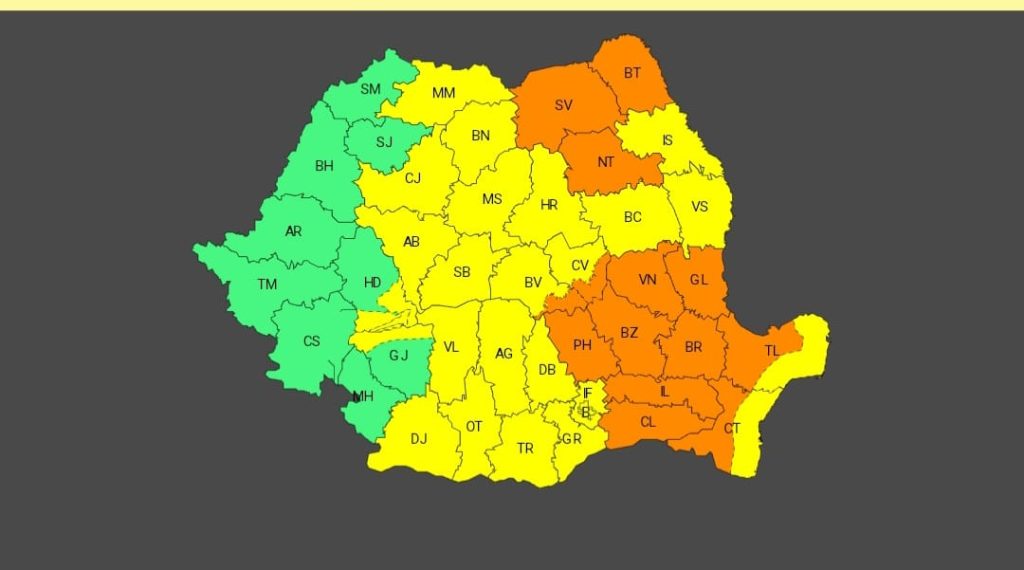 Vijelii, așteptate la Buzău. Meteorologii au emis mai multe avertizări de vreme rea
