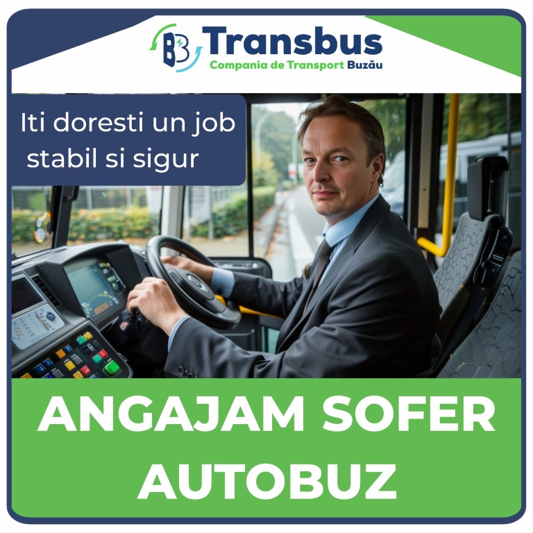 Angajări la Transbuz. Sunt scoase la concurs 15 posturi