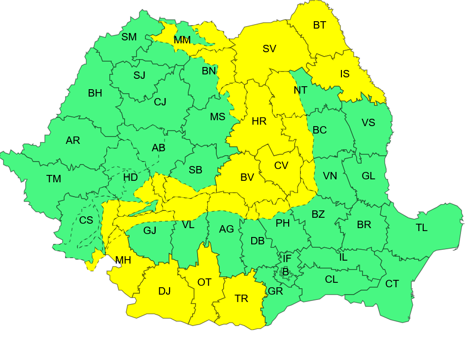 Sfârșitul de an, sub semnul vântului puternic. Cum va fi vremea în noaptea dintre ani, în Buzău