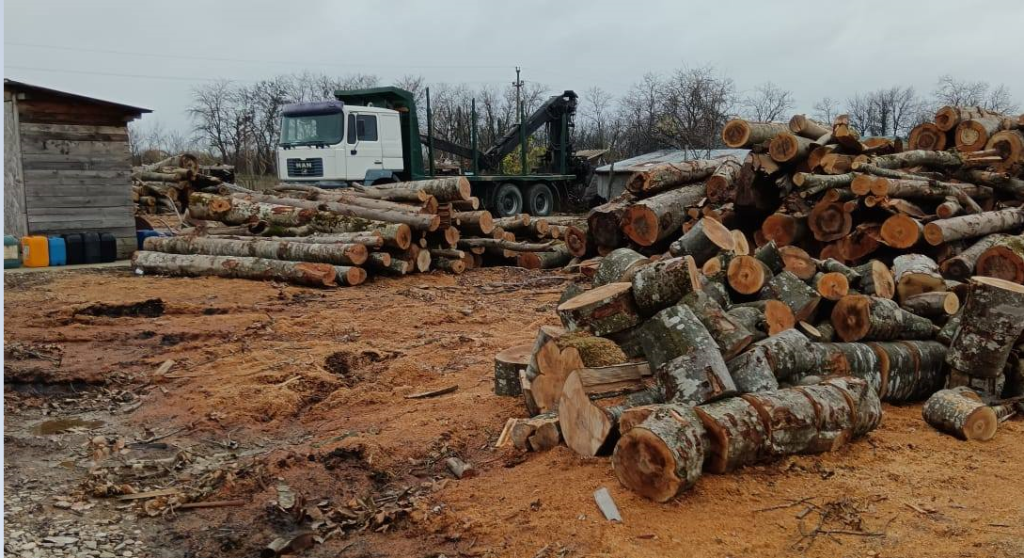(FOTO) Controale la depozitele de lemne, amenzi usturătoare