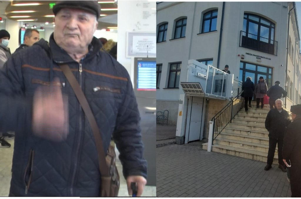 În baston, la coadă, pentru plata taxelor majorate! Primăria nu poate recupera 12 milioane de euro de la rău-platnici, dar ia bani de la persoanele cu handicap