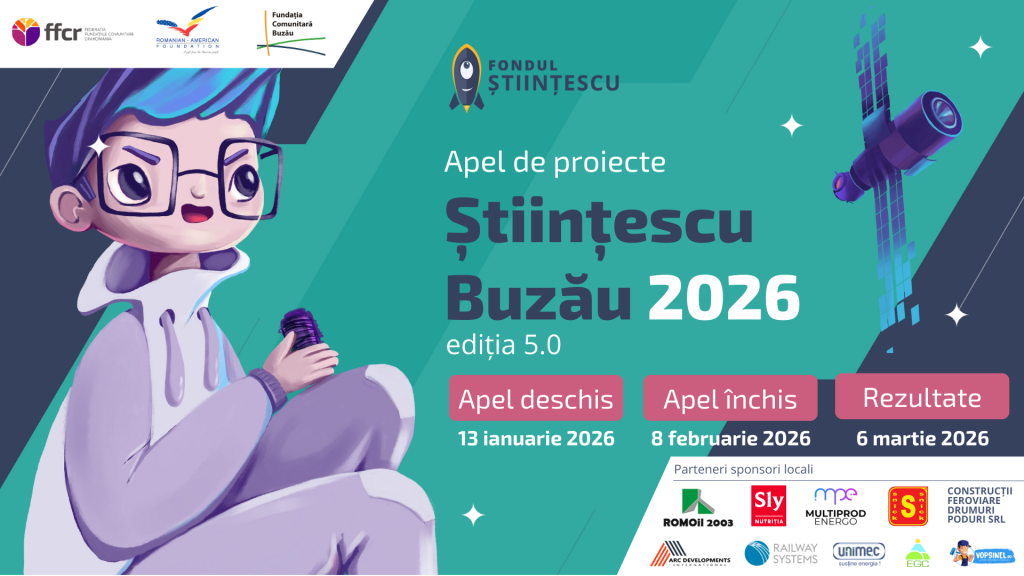 Știința prinde viață! 100.000 de lei pentru proiecte STEAM destinate copiilor și tinerilor. Start înscrierilor pentru Fondul Științescu