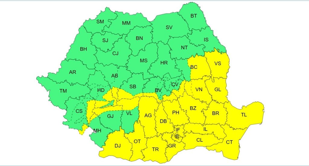 Iarna revine în forță: cod galben de viscol și ninsori însemnate. „Vizibilitatea va scădea sub 100 de metri”