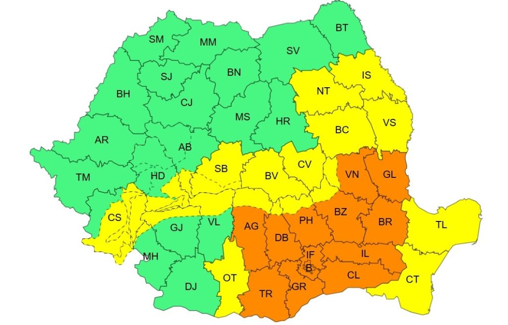 NEWS ALERT! Cod Portocaliu de viscol puternic și ninsori abundente în Buzău. Stratul de zăpadă poate atinge 50 cm