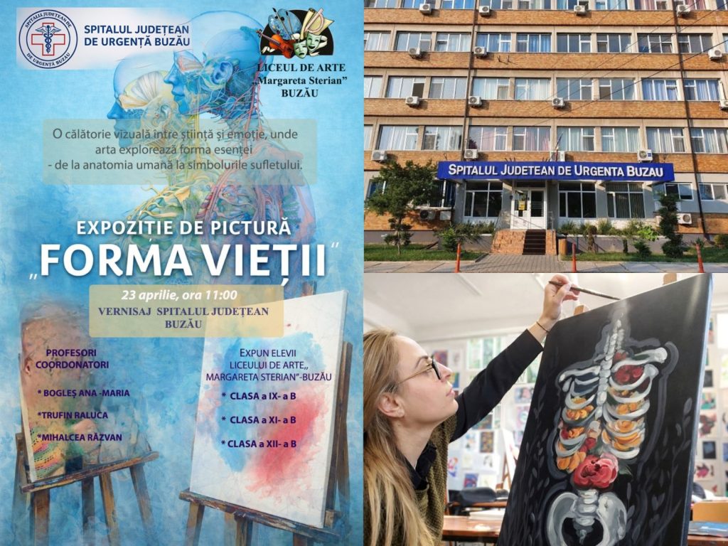 Expoziție de artă cu tematică medicală, la Spitalul Județean