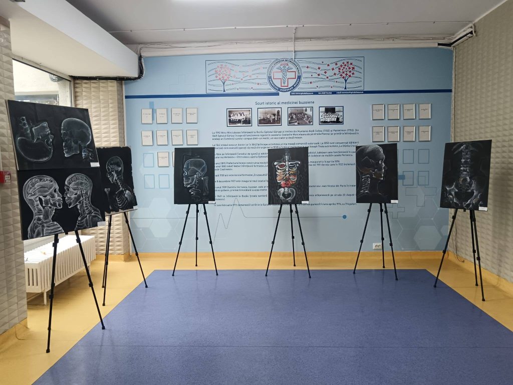 Expoziție la Spitalul Județean: “Forma vieții”, un proiect al Liceului de Arte. Mai multe lucrări, cumpărate din prima zi