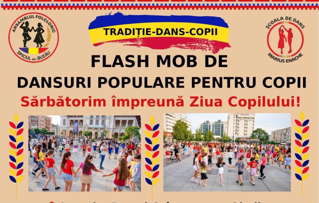 Ziua Copilului, sărbătorită în avans: flash mob de dansuri populare, ateliere și jocuri interactive. Activitățile organizate pentru cei mici, zilele acestea