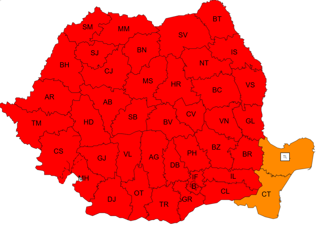 ATENȚIE! Buzăul, sub COD ROȘU de caniculă!